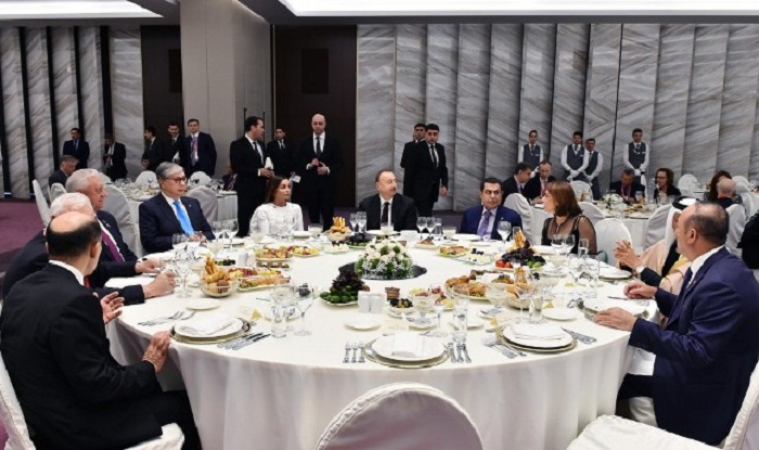Prezident və xanımının adından ziyafət verildi - FOTOLAR
